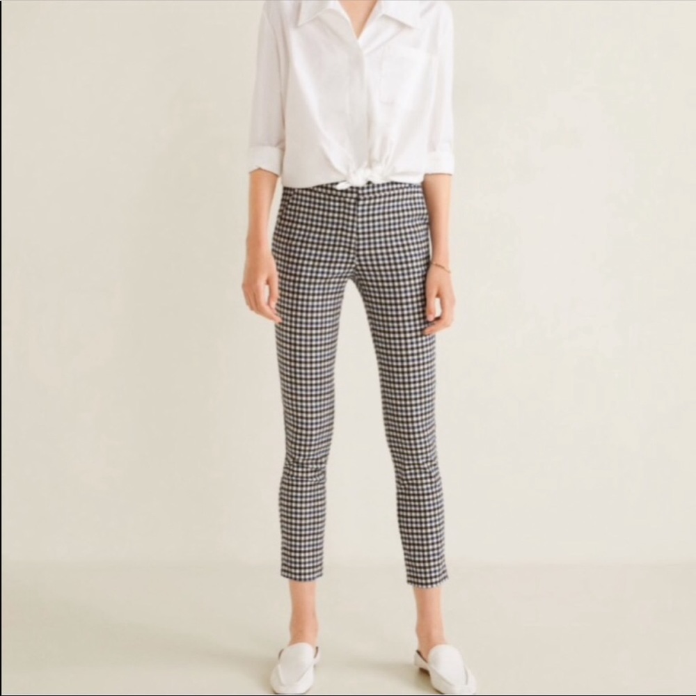 Mango Checkered Pants